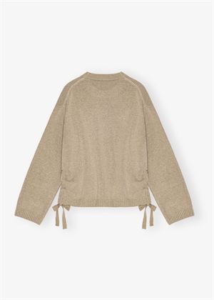 Future wool mix oversized o-neck Dusty Olive K2431Ganni 